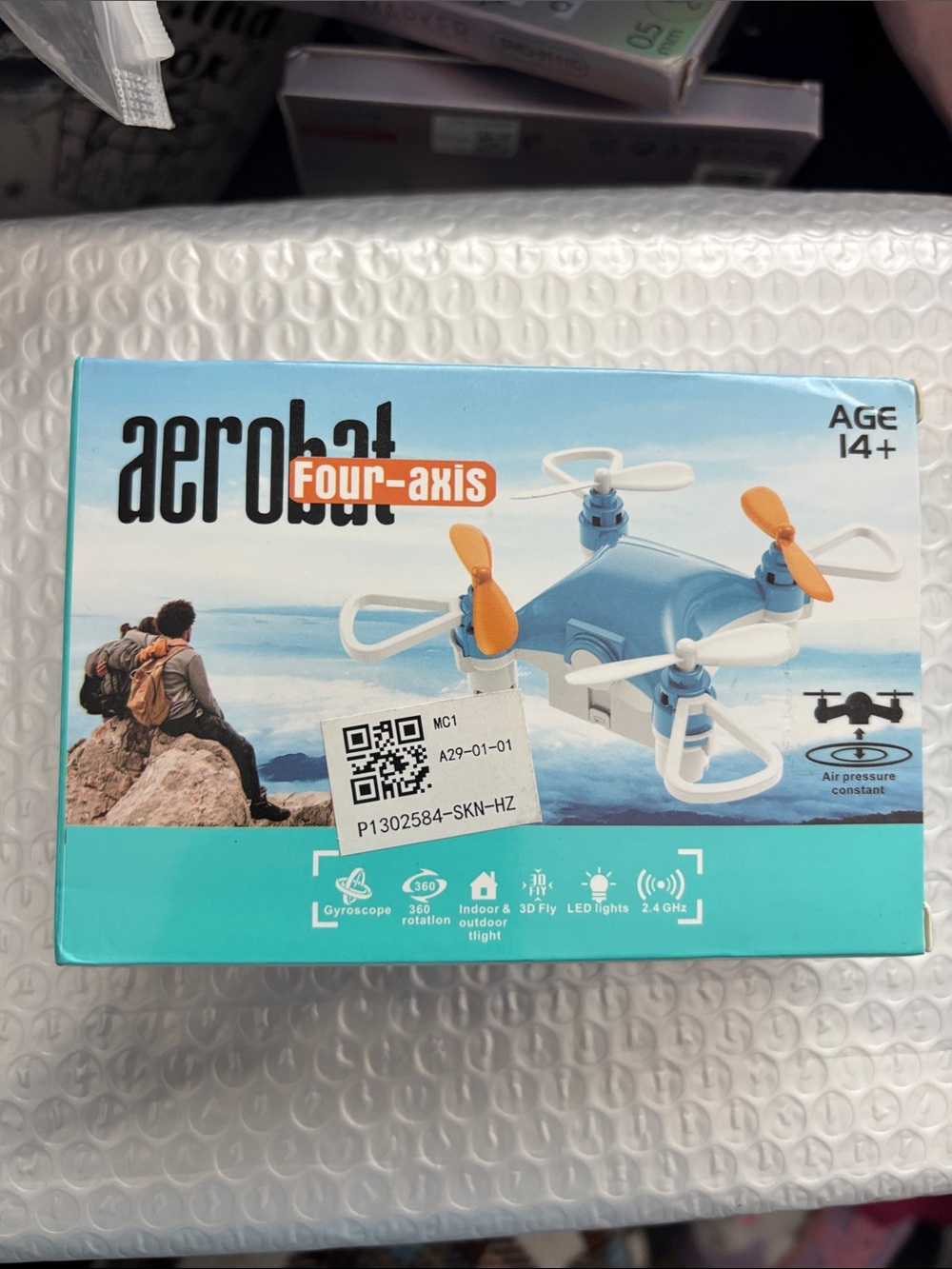 Four-axis Kids Drone - Blue/Orange